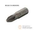 Bolsa 10 puntas 5/16" pozidriv, pz2 x 30 mm