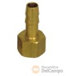 Bolsa 10 racores laton espiga hembra, 1/4" - 8 mm