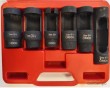 Estuche 6 vasos largos 1/2" con ventana para sustitución de inyectores diesel( 20 x 78 mm - 21 x 80 mm - 22 x 90 mm - 22 x 110 mm - 27 x 83 mm - 28 x 78 mm.)