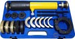 Estuche de cilindro hidraulico 12 tn. + 21 utiles de sustitución de rodamientos de muelles y ballestas de camión (renault-volvo-man-daf)