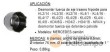 Vaso corto 1" de 6 almenas ext. (9,5 mm.) ø75 mm. int. x ø84 mm. ext. para sustitución tuerca eje delanteropaloide y trasero hipoide mercedes-benz
