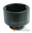 Vaso corto 1" impacto ø 105 int. x ø 114 mm ext.- hex., para tuercas de buje y transmisión de daf