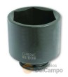 Vaso largo 1" impacto ø 85 mm. int. x ø 102 mm. ext. - hex., para tornillos de buje y transmisión de vehiculo industrial