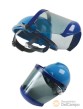 Pantalla protectora contra arco eléctrico con casco y protección para la barbilla