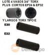 Lote 2 vasos 3/4" impacto torx-plus .- ep32 x 50 mm - e32 x 90 mm. para mercedes benz