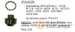 Vaso corto 1" de 6 almenas ext.(12 mm.) ø102 mm. int. xø110 mm. ext. para sustitución de tuerca de buje de eje trasero y delantero de mercedes-benz & man