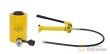 Conjunto de cilindro hidraúlico hueco 20 tn de presión, longitud 160 mm - carrera 50 mm - ø cilindro 80 mm - ø interior 27 mm + bomba hidraúlica manual ( 700 bar - 700 cm3)