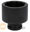 Vaso corto 1" de impacto bihex., 95 mm.