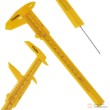 Calibre de plástico, 0 - 150 mm/ 0-7 in(pulgada), metrica (paso 0.05 mm), bricolaje