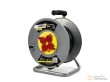 Tambor electrico de cable en carrete metalico con soporte, 3 x 2,5 mm2 x 25 m. con tapas de proteccion - 230 v. / ip20