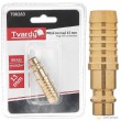 Blister de 10 racord de laton con espiga para manguera de 13 mm.
