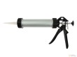 Pistola silicona cerrada aluminio, 300 ml.