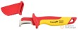 Cuchillo cortacables curvo con protección antideslizante, vde, 180 mm