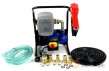 Bomba de trasvase de aceite con pistola automática mini 600 w. / 230v. / 40 l/min.+ contador de litros+mangueras y racores