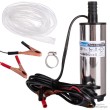 Mini bomba sumergible de trasvase diesel/petroleo/agua 24 v. - 60 w. - 25 l/min. + 3 m. de manguera de plástico transparente