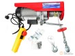 Polipasto electrico sin soporte 230 v. / 1.300 w., capacidad 400 / 800 kgs. con 12 m. de cable acerado