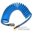 Espiral de polietileno 5 x 8 mm x 15 m. + enchufe rapido & racord macho 1/4"