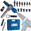 @ estuche de remachadora adaptable a taladro para tuercas remachables (m3 - m4 - m5 - m6 - m8 - m10 - m12 // 50-100 nm) + remaches (ø 2,4 - 3,6 - 4,0 - 4,8 - 6,4 mm.)