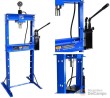 Prensa hidraúlica 20.000 kgs con bomba manual de doble cilindro (dimensiones 1860 x 500 x 185 mm.) carrera 0 - 1030 mm.