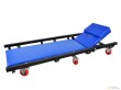 Camilla de mecanico reclinable 1000 x 450 x 100 mm, con 6 ruedas