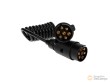 Cable extensible en espiral de 1,5 m. con 2 enchufes 7 contactos para remolque ( 4 machos+3 hembras)
