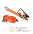 Tensor de carraca con 2 ganchos, 10 m. x 50 mm. x 5 tn - poliester de alta calidad
