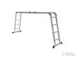 Escalera de aluminio multiusos 8 tramos, 3,7 m.