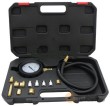 Estuche compresimetro de aceite (0 - 35 bar / 0 - 500 psi) + manguera 600 mm. + 12 conectores