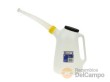 Jarra de polipropileno de alta densidad, graduada (litros/galones) para aceites y acidos con boquilla flexible, 5 l.