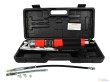 Estuche engrasadora manual 600 ccm. profesional, roja + 5 accesorios