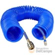 Espiral poliuretano 5 x 8 mm. x 20 m. con enchufe rapido y racord sistema europeo
