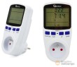 Enchufe temporizador 24 h. eléctrico pantalla lcd con medidor de consumo electrico - ac 230 v./50 hz - max. 16a./3.600 w.
