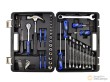 Estuche 73 herramientas (9 llaves combinadas + 8 destornilladores pl/ph + 1 martillo + 1 carraca 1/2" + 15 vasos cortos 1/2" + 1 mango destornillador + 30 puntas 1/4" + 8 llaves acodadas allen)