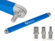 Llave de extensión para engranajes con acoples de 1/4" + 3/8" + 1/2" (390 x 21 mm)
