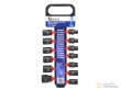 Regleta 13 vasos cortos 1/2" de impacto hex (10 - 27 x 38 mm.)