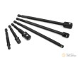 Blister 6 alargaderas de impacto para atornillador 1/4" - salidas 1/4" / 3/8" / 1/2" (largo 6,25 / 150 mm.)