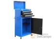 Carro portaherramientas vacio con puerta inferior (900x460x360 mm.) + baúl de 3 cajones 826x400x360 mm.), uso bricolaje