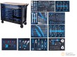 Carro portaherramientas de 12 bandejas, xl (1150 x 970 x 460 mm) + dotacion de 501 herramientas