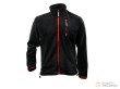 Chaqueta de forro polar negra con 3 bolsillos, talla m