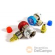 Blister 2 valvulas de conexion rápida para gas refrigerante r-134a