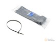 Blister 100 bridas de nylon negras con filtro uv. 2,5 x 160 mm.