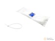 Blister 100 bridas de nylon blancas con filtro uv. 4,8 x 120 mm.