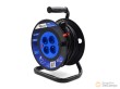 Tambor enrrollador electrico de carrete con cable de 25 m. x 3 x 1,0 mm2 (4 bases)
