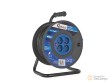 Tambor enrrollador electrico de carrete con cable de 40 m. x 3 x 1,5 mm2 (4 bases