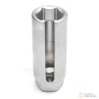 Vaso largo 3/8" hex. 22 x 80 mm. abierto con ventana de 8 mm. para sonda lambda