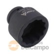 Vaso corto 3/4" impacto bihex., 46 mm