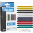 Blister de 10 tizas multicolores para marcado de neumáticos - impermeables (12 x 110 mm)