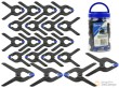 Bote con 22 pinzas de sujecion "expert", abs (4 uds x 3" + 18 uds x 2")