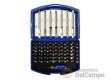 Estuche portapuntas 1/4" magnetico + 55 puntas 1/4" 25 mm ( ph1-ph3/pz1-pz3/sl4-sl6/h3-h5/t10-t40/th10-th40) & 75 mm(ph2-ph3/pz1-pz2/t20-t25/sl6)