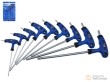 Blister 9 llaves acodadas mango en "t", doble torx (t10 x 145 mm. - t50 x 280 mm.), geko